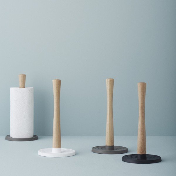 Stojan na papírové utěrky Stelton Rig-Tig Toll-It, šedý-image-1