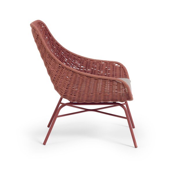 Zahradní křeslo v terakotové barvě Kave Home Abeli-image-2