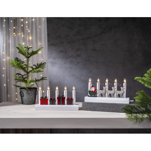 Červená/bílá vánoční světelná dekorace do zásuvky Julia – Star Trading-image-3