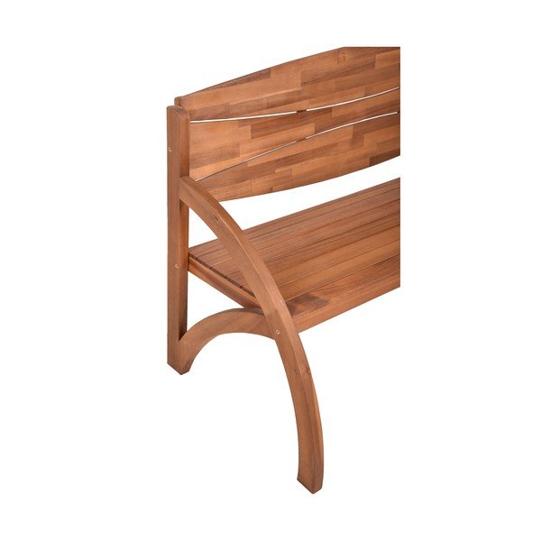 Hnědá dřevěná zahradní lavice Hadia – Garden Pleasure-image-1