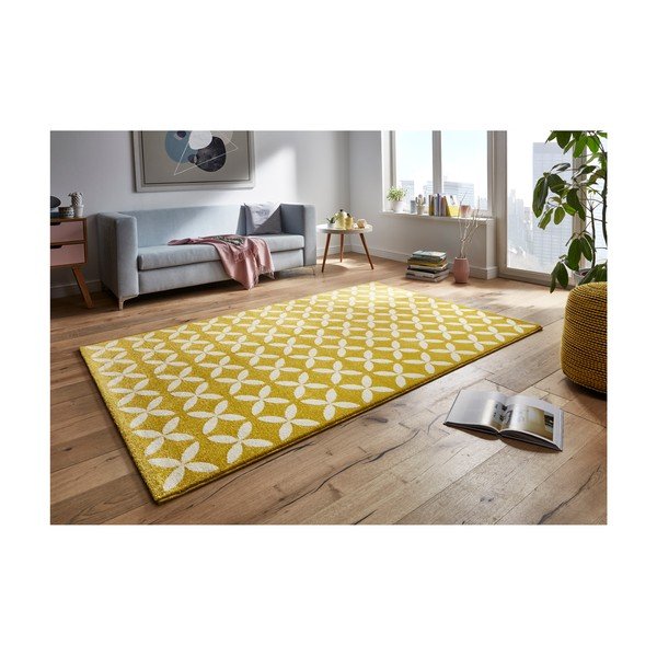 Žlutý koberec Mint Rugs Tiffany, 290 x 200 cm-image-3