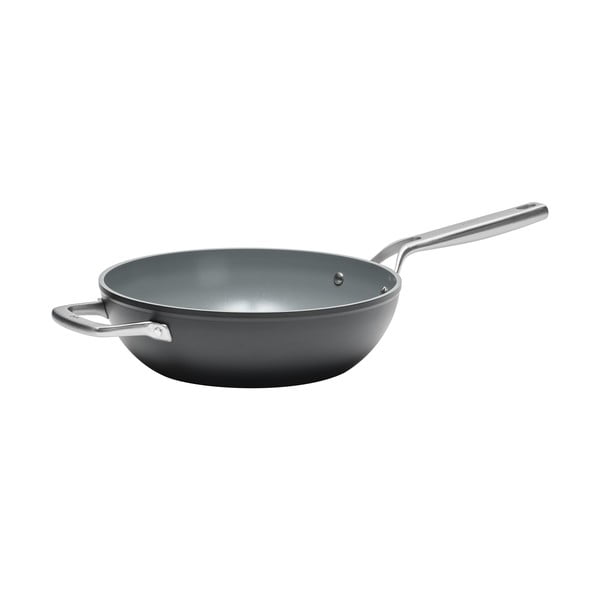 Wok pánev s poklicí/s keramickým povrchem ø 28 cm Meda 3.0 – FABINI-image-2