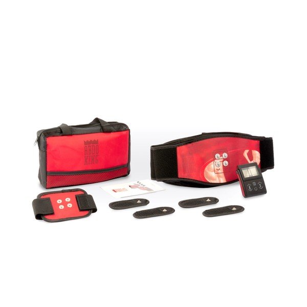 Červený elektrostimulační pás InnovaGoods Abdo King-image-1