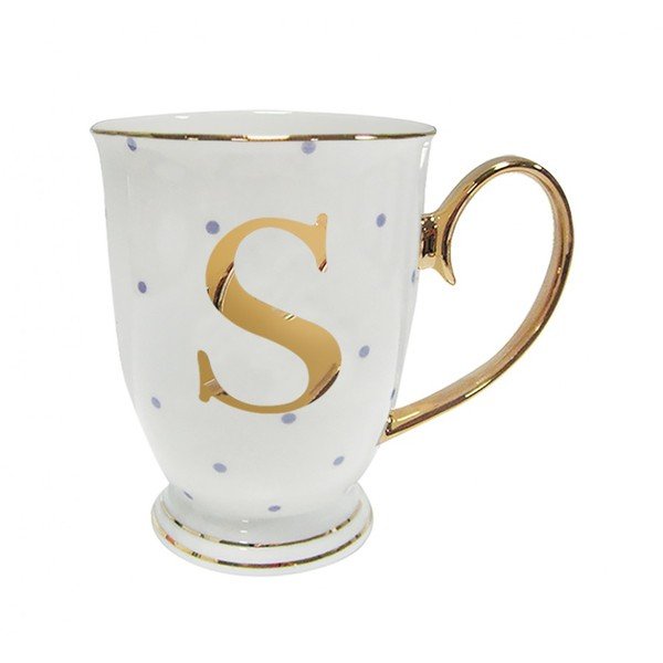 Písmenkový
  hrnek S s fialovými puntíky-image-2