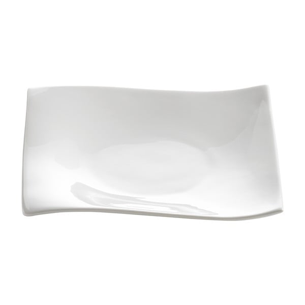 Bílý porcelánový dezertní talíř Maxwell & Williams Motion, 15 x 15 cm