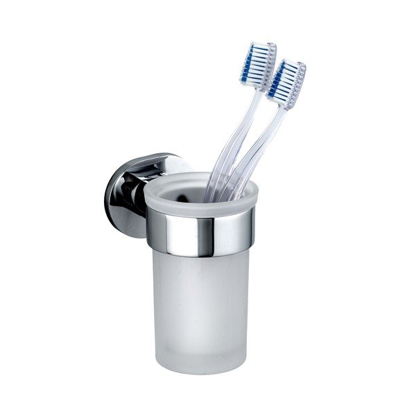 Nástěnný držák s kalíškem na kartáčky Wenko Maribor-image-2