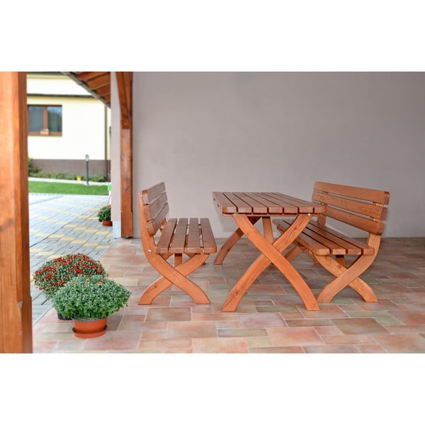 Dřevěná zahradní lavice Strong - Rojaplast-image-1