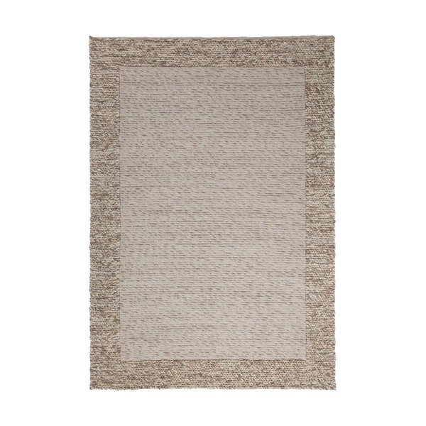 Ručně tkaný koberec s příměsí vlny v přírodní barvě 120x170 cm Rue – Flair Rugs