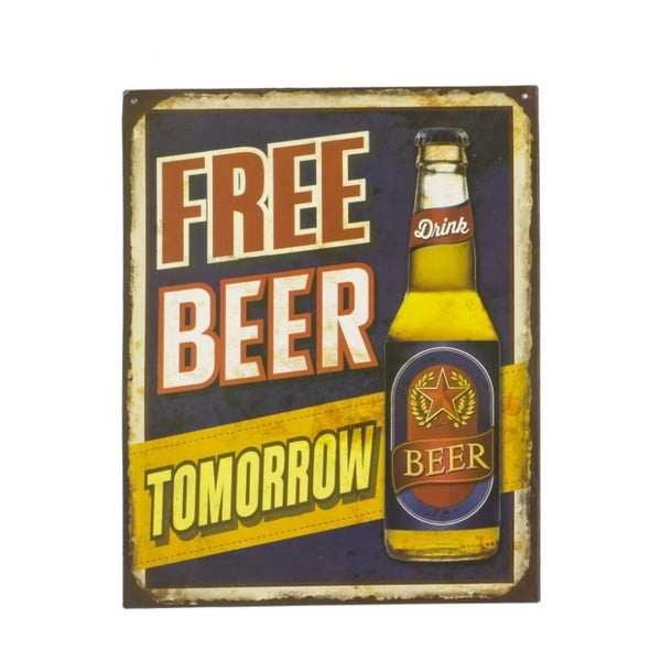 Cedule na stěnu Novita Free Beer