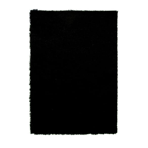 Černý koberec Flair Rugs Cariboo Black, 80 x 150 cm