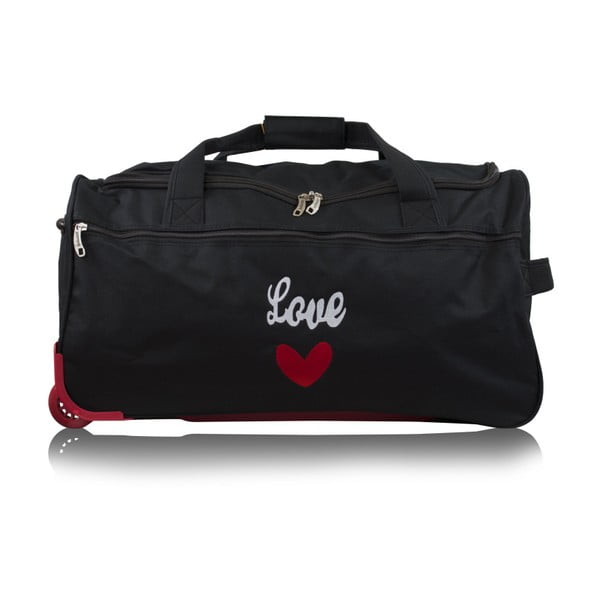 Černá cestovní taška na kolečkách INFINITIF, délka 60 cm-image-1