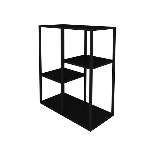 Černý kovový regál Canett Lite, výška 81 cm-image-3