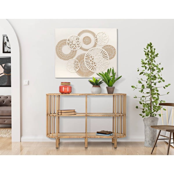 Kovová knihovna v přírodní barvě 120x80 cm Panama – Mauro Ferretti-image-1