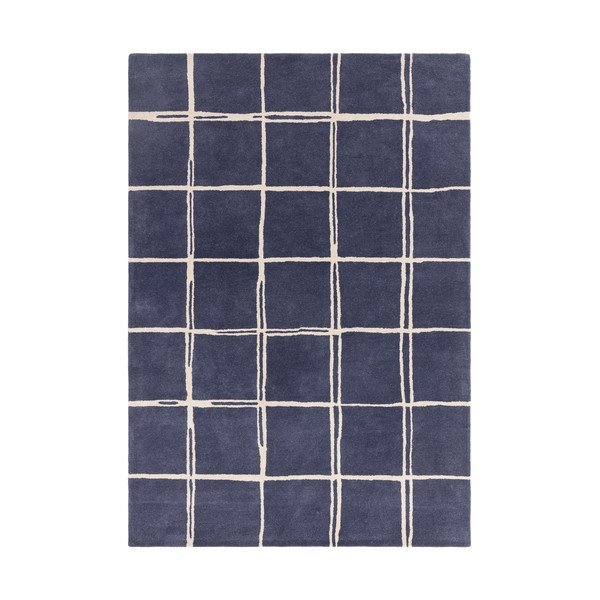 Modrý ručně tkaný vlněný koberec 160x230 cm – Asiatic Carpets