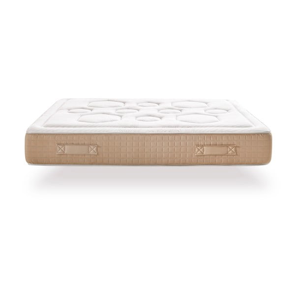 Tvrdá/středně tvrdá pružinová oboustranná termoregulační matrace 180x200 cm  Hexaflex Bagged Springs Gel  – Moonia-image-2