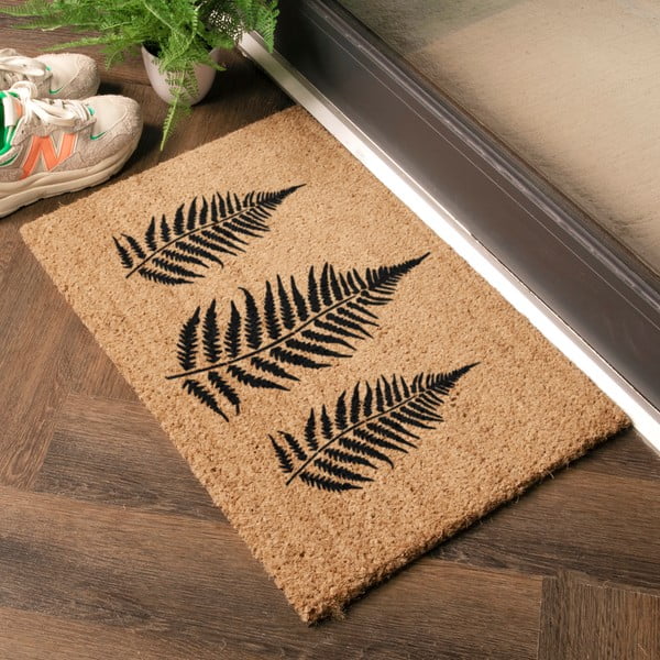 Rohožka z kokosového vlákna 40x60 cm Fern Leaf – Artsy Doormats-image-1