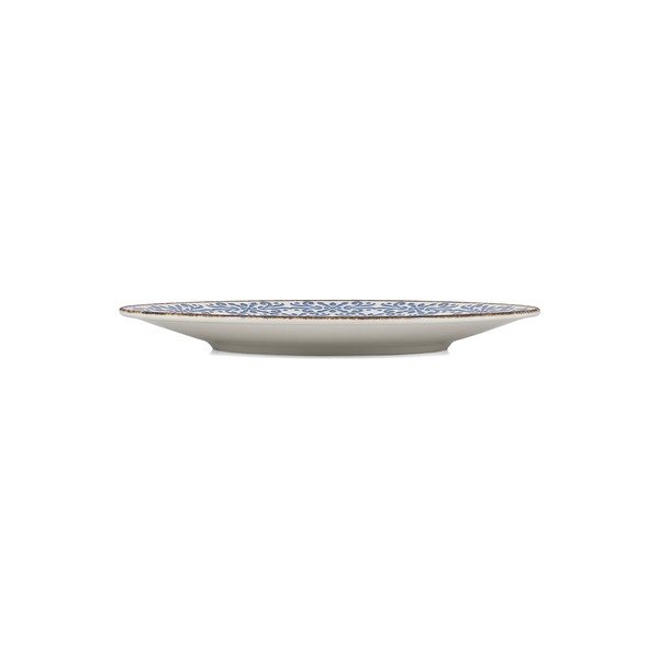 Bílý/modrý porcelánový talíř ø 25 cm Azul – BonBistro-image-3