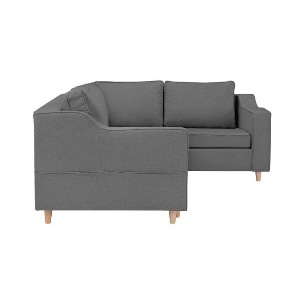 Šedá rozkládací čtyřmístná pohovka Mazzini Sofas Jonquille, pravý roh-image-4