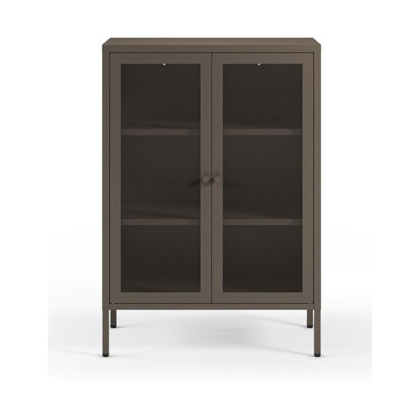 Šedá kovová skříňka 70x100x40 cm Fayna – Marckeric