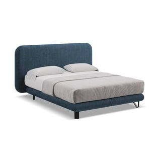 Modrá boxspring postel 180x200 cm Ilima – Makamii