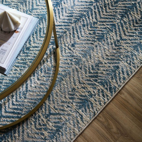Modrý koberec 160x230 cm Lua Abstract – Flair Rugs-image-2