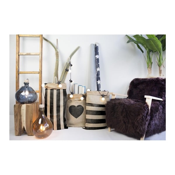 Úložný koš z recyklovaného papíru Surdic Yute Vertical Stripes-image-1