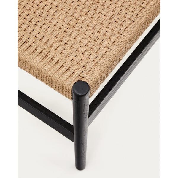 Lavice v černo-přírodní barvě Zaide – Kave Home-image-3