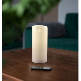 LED svíčka s dálkovým ovládáním DecoKing Wax, výška 15 cm