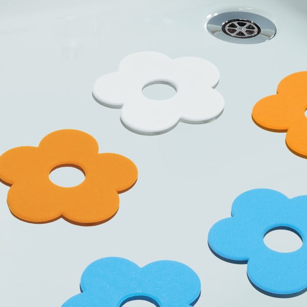 Dětské protiskluzové podložky v sadě 5 ks do vany 12x11,5 cm Funky – Spirella-image-1