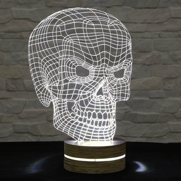 3D stolní lampa Bad Skull