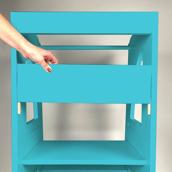 Přední tyrkysová lišta k učicí věži Montessori - Rocket Baby-image-2