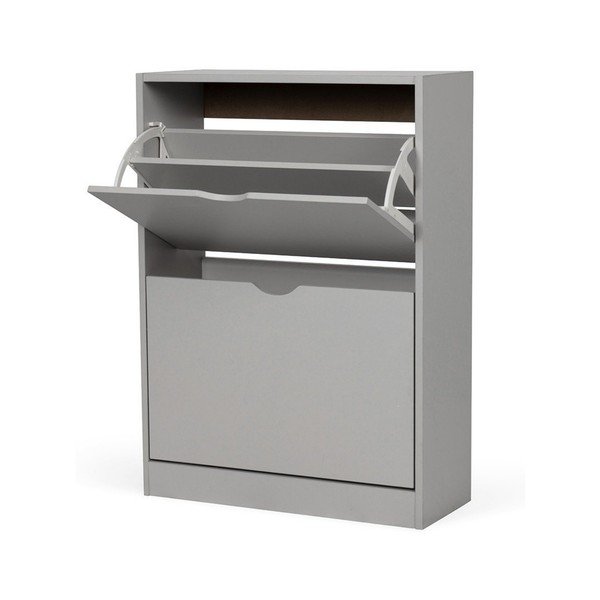 Šedý výklopný botník 50x82x24 cm Stelo – Bonami Essentials-image-2