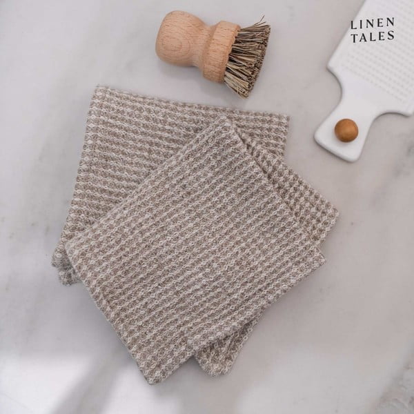 Lněné utěrky v sadě 2 ks 26x26 cm – Linen Tales-image-1