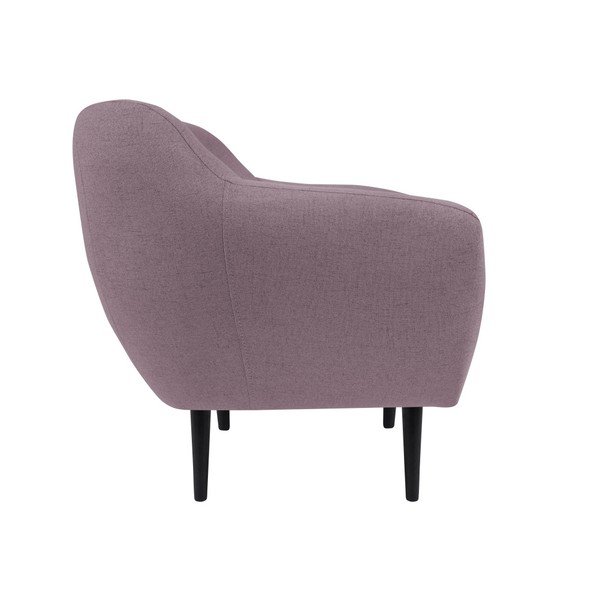 Růžové křeslo s hnědými nohami Mazzini Sofas Piemont-image-2