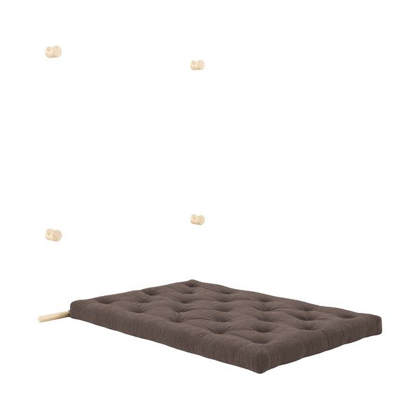 Tmavě hnědá manšestrová rozkládací pohovka 135 cm Hooked – Karup Design-image-4