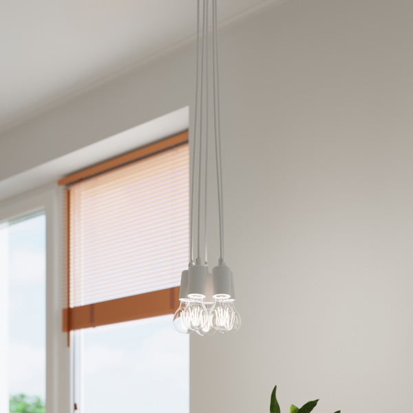 Bílé závěsné svítidlo ø 15 cm Rene – Sollux-image-1