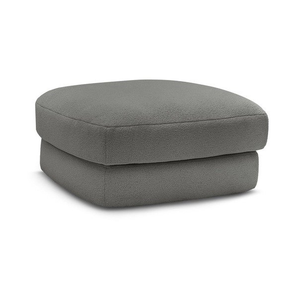 Tmavě šedá podnožka z textilie bouclé Leonore – Bobochic Paris