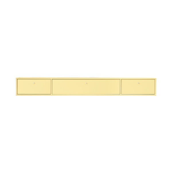 Světle žlutý TV stolek 176x22 cm Mistral – Hammel Furniture