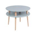 Tmavě šedý konferenční stolek Ragaba UFO, ⌀ 57 cm