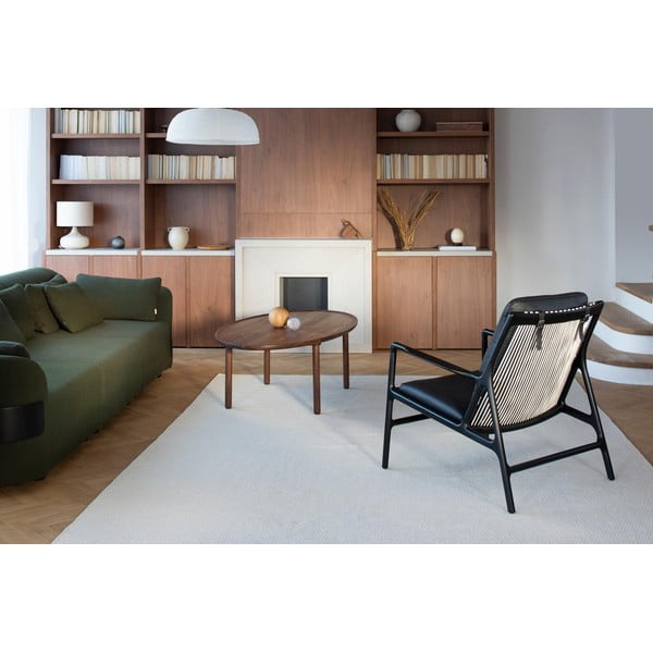 Kožené křeslo v černo-přírodní barvě Dedo – Gazzda-image-1