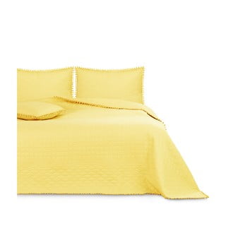 Žlutý přehoz na postel AmeliaHome Meadore, 170 x 210 cm