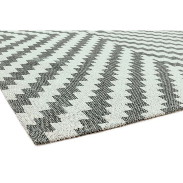 Šedo-bílý koberec Asiatic Carpets Geo, 120 x 170 cm-image-1