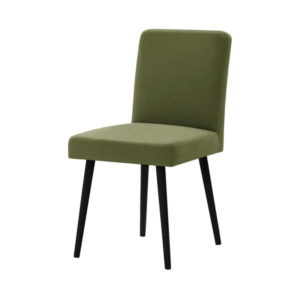 Zelená židle s černými nohami z bukového dřeva Ted Lapidus Maison Fragrance