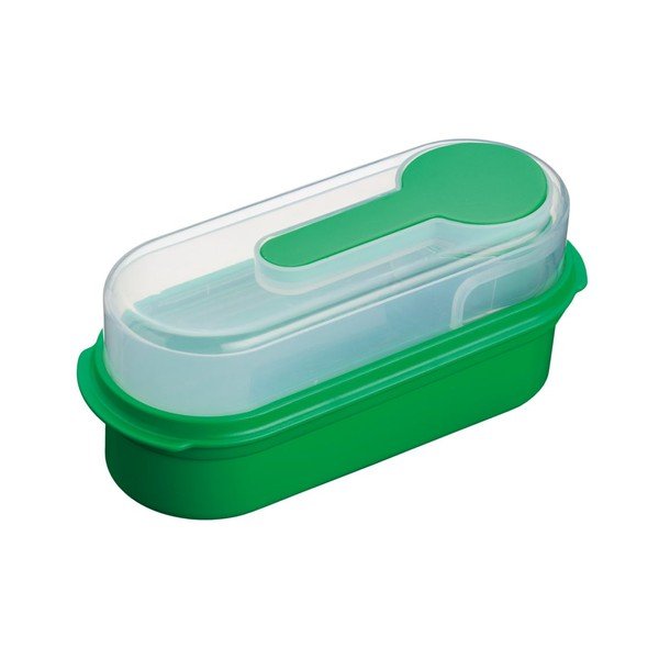 Zelený svačinový box Kitchen Craft Coolmovers Rectangular