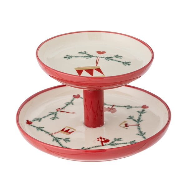 Etažér s vánočním motivem z kameniny Yule – Bloomingville-image-2