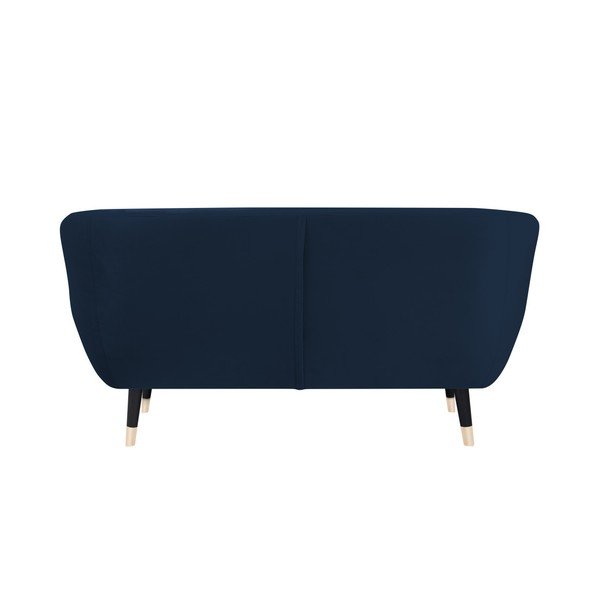 Tmavě modrá pohovka s černými nohami Mazzini Sofas Amelie, 158 cm-image-4