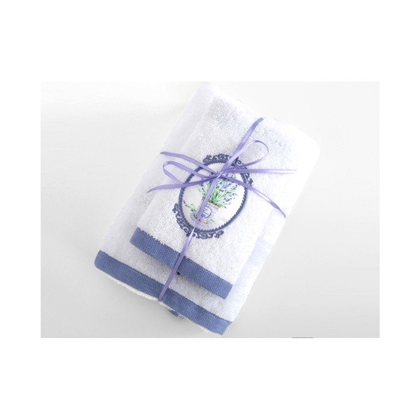 Set bílé osušky a ručníku Irya Home Spa, 30x50 cm a 50x90 cm