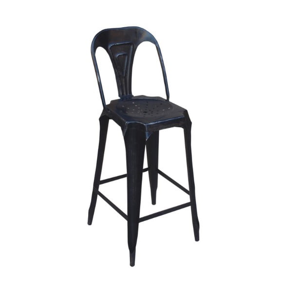 Barová kovová židle Chaise Black