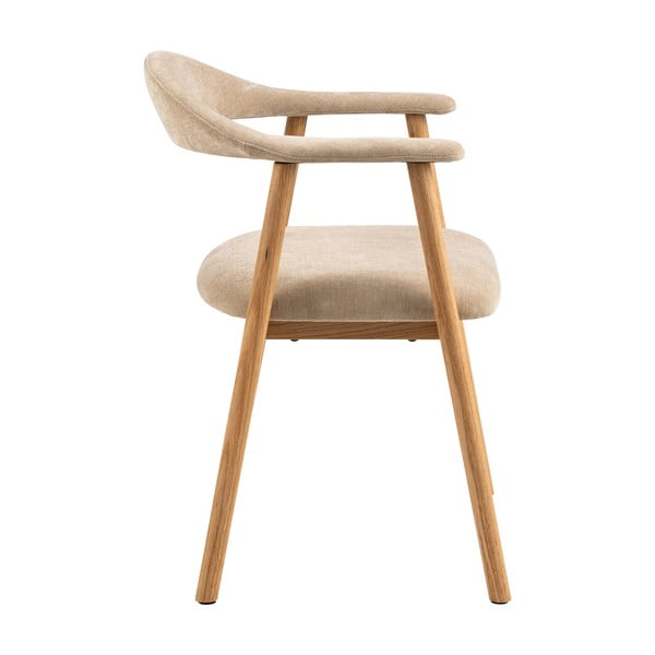 Jídelní židle v béžové a přírodní barvě v sadě 2 ks Addi – Actona-image-4