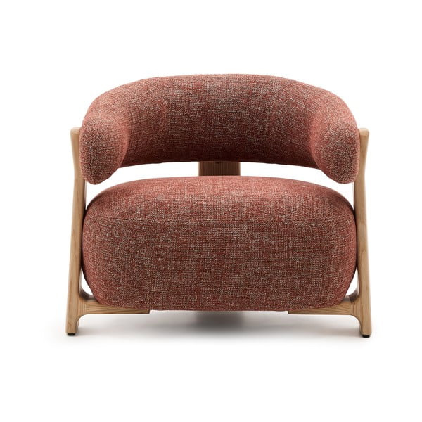 Žinylkové křeslo v terakotové barvě Granite – Kave Home-image-2